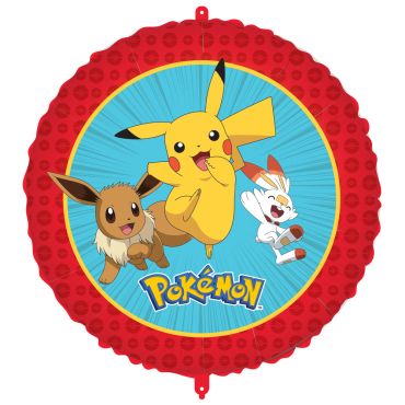 Ballon Pokémon rond Pikachu Évoli Flambino 46 cm | jourdefete.com Ballon Pokémon rond Pikachu Évoli Flambino 46 cm | jourdefete.com