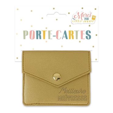 Un splendide porte-cartes doré avec écrit "Meilleure Maîtresse" pour la fin de l'année scolaire | jourdefete.com Un splendide porte-cartes doré avec écrit "Meilleure Maîtresse" pour la fin de l'année scolaire | jourdefete.com