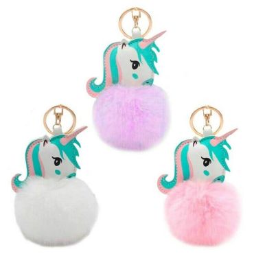 Porte clé - Licorne Pompon - Coloris au Choix | jourdefete.com Porte clé - Licorne Pompon - Coloris au Choix | jourdefete.com