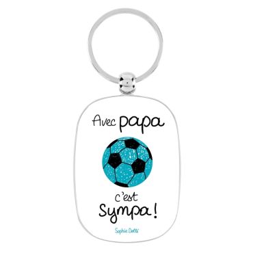 Porte-Clé "Papa Sympa" - Derrière La Porte