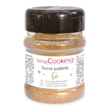 Sucre pailleté Or 160g pour des desserts scintillants | jourdefete.com Sucre pailleté Or 160g pour des desserts scintillants | jourdefete.com