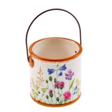 Pot en Céramique - Fleurs Sauvages | jourdefete.com Pot en Céramique - Fleurs Sauvages | jourdefete.com