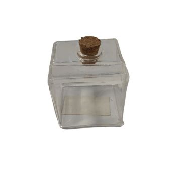 Pot en plexiglas carré avec porte-nom | jourdefete.com Pot en plexiglas carré avec porte-nom | jourdefete.com