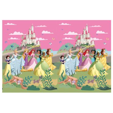 Nappe d’anniversaire Princesses Disney avec château féérique et princesses réunies | jourdefete.com Nappe d’anniversaire Princesses Disney avec château féérique et princesses réunies | jourdefete.com