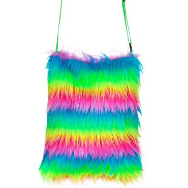 Sac à main arc-en-ciel en peluche | jourdefete.com Sac à main arc-en-ciel en peluche | jourdefete.com