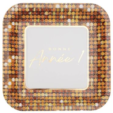 Assiettes Bonne Année Disco 23 cm | jourdefete.com Assiettes Bonne Année Disco 23 cm | jourdefete.com