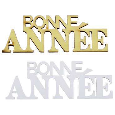 Décorations à parsemer "Bonne Année" en blanc et or scintillants | jourdefete.com Décorations à parsemer "Bonne Année" en blanc et or scintillants | jourdefete.com