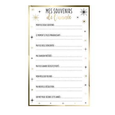 jeu des souvenirs bonne année pour 6 personnes jeu des souvenirs bonne année pour 6 personnes
