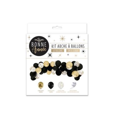 kit arche à ballons avec 40 ballons pour le Réveillon kit arche à ballons avec 40 ballons pour le Réveillon