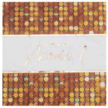 Serviettes Bonne Année Disco dorées pour tables de fête | jourdefete.com Serviettes Bonne Année Disco dorées pour tables de fête | jourdefete.com