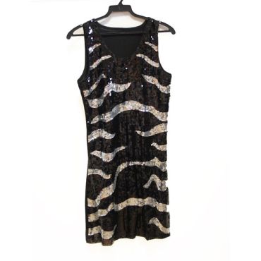 Déguisement Disco Robe Zébrée Luxe - Dreamiz Déguisement Disco Robe Zébrée Luxe - Dreamiz
