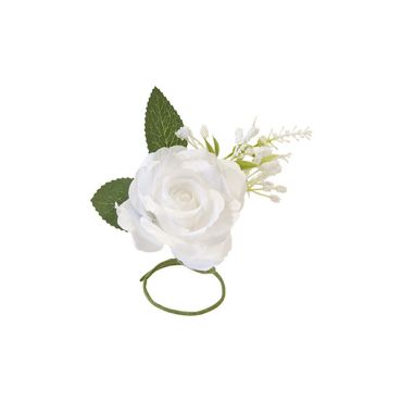 Rose sur fil blanche, décoration de table raffinée | jourdefete.com Rose sur fil blanche, décoration de table raffinée | jourdefete.com