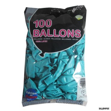 100 Ballons de Baudruche couleur Turquoise 100 Ballons de Baudruche couleur Turquoise