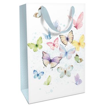 Sac cadeau "Papillons" avec design coloré et élégant | jourdefete.com