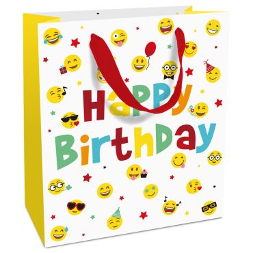Sac cadeau motif smiley coloré pour anniversaire | jourdefete.com Sac cadeau motif smiley coloré pour anniversaire | jourdefete.com