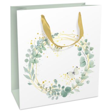 Sac cadeau avec motif de couronne dorée | jourdefete.com