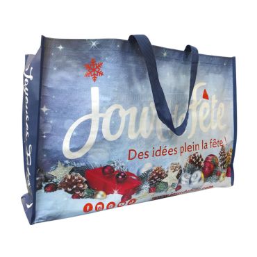 Sac cabas Jour de Fête Noël avec ambiance enneigée | jourdefete.com Sac cabas Jour de Fête Noël avec ambiance enneigée | jourdefete.com