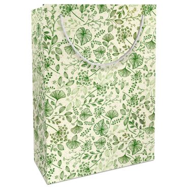 Sac cadeau Botanic Mix motif feuillage vert 25 x 33 x 11 cm | jourdefete.com Sac cadeau Botanic Mix motif feuillage vert 25 x 33 x 11 cm | jourdefete.com