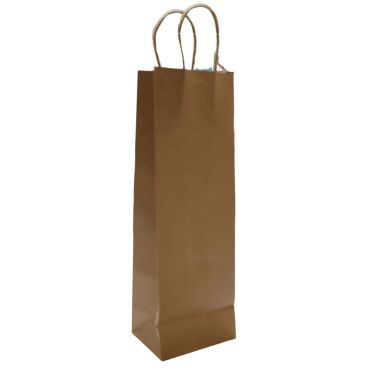 Sac cadeau en papier kraft brun avec poignées torsadées 12x36x9 cm | jourdefete.com Sac cadeau en papier kraft brun avec poignées torsadées 12x36x9 cm | jourdefete.com