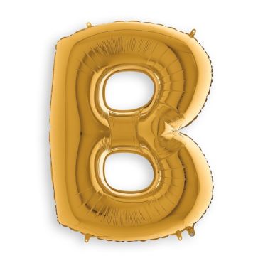 Ballon en aluminium métallisé Or - 102 cm - Lettre B | jourdefete.com Ballon en aluminium métallisé Or - 102 cm - Lettre B | jourdefete.com