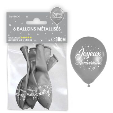 ballons-argent-métallisé-joyeux-anniversaire | jourdefete.com ballons-argent-métallisé-joyeux-anniversaire | jourdefete.com