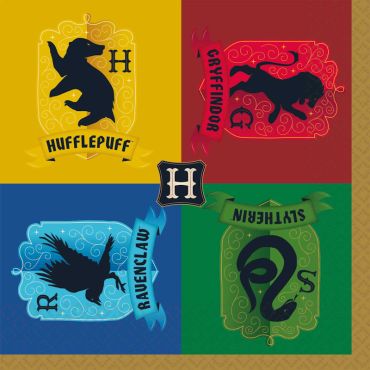 Serviettes en papier Harry Potter avec les 4 maisons pour anniversaire magique | jourdefete.com Serviettes en papier Harry Potter avec les 4 maisons pour anniversaire magique | jourdefete.com