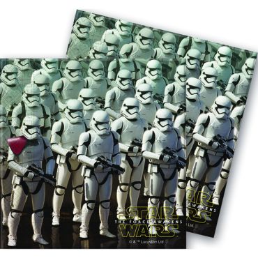 Lot de 20 Serviettes en Papier Star Wars® VII "StormTroopers - 33cm x 33cm Lot de 20 Serviettes en Papier Star Wars® VII "StormTroopers - 33cm x 33cm