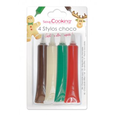 4 stylos choco Noël | jourdefete.com 4 stylos choco Noël | jourdefete.com