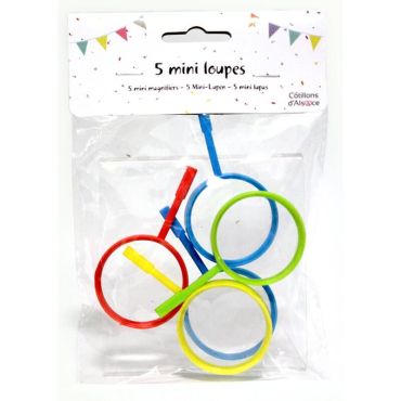 lot de 5 mini loupes multicolores | jourdefete.com lot de 5 mini loupes multicolores | jourdefete.com