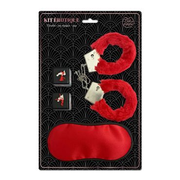 Kit érotique avec menottes et masque pour soirées sensuelles | jourdefete.com Kit érotique avec menottes et masque pour soirées sensuelles | jourdefete.com