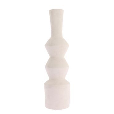 Vase décoratif Sienna en céramique blanche pour mariage et cérémonie | jourdefete.com