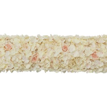 Centre de table floral avec hortensias et roses blanc et rose | jourdefete.com Centre de table floral avec hortensias et roses blanc et rose | jourdefete.com