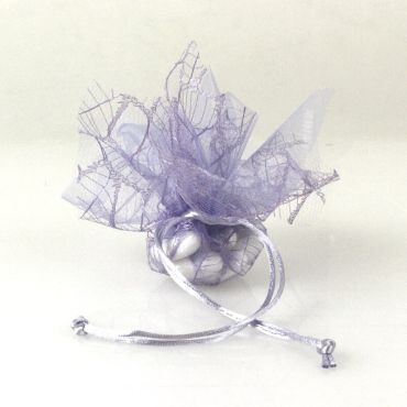 6 Ballotins en Tulle et Organdi "Julia" - Lilas 6 Ballotins en Tulle et Organdi "Julia" - Lilas