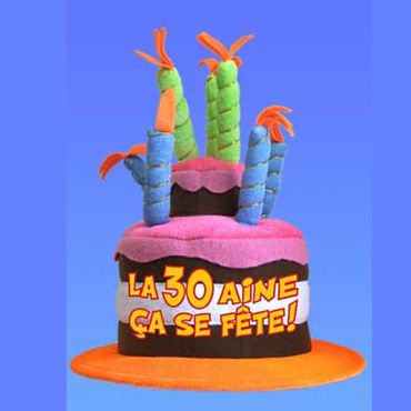 Chapeau Anniversaire Musical 30 ans Chapeau Anniversaire Musical 30 ans