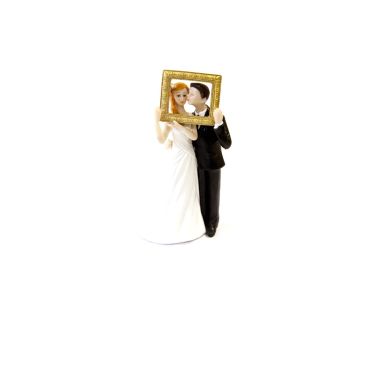 Figurine Couple de Mariés et son Cadre Figurine Couple de Mariés et son Cadre