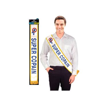 Echarpe Mister Super Copain Bleue Echarpe Mister Super Copain Bleue