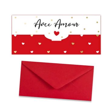 carte cadeau avec amour + enveloppe | jourdefete.com carte cadeau avec amour + enveloppe | jourdefete.com