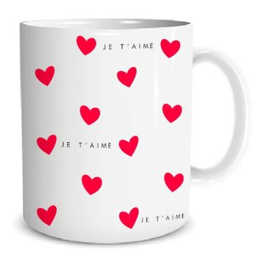 mug cœurs je t'aime | jourdefete.com mug cœurs je t'aime | jourdefete.com