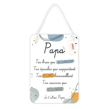 Plaque affective - Papa - Collection Famille d'Amour | jourdefete.com Plaque affective - Papa - Collection Famille d'Amour | jourdefete.com