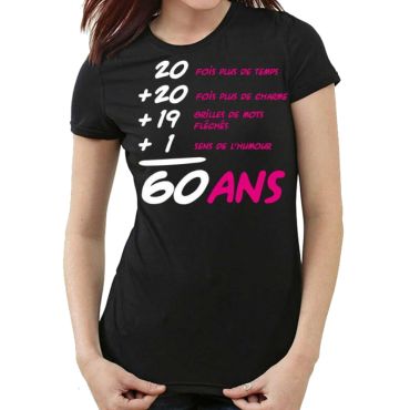 T-Shirt-Anniversaire-Addiction-60-Ans-Femme | jourdefete.com T-Shirt-Anniversaire-Addiction-60-Ans-Femme | jourdefete.com