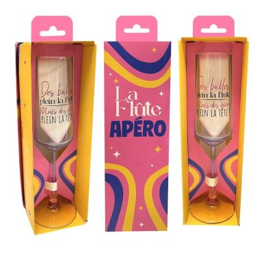 Flûte apéro girly avec citation amusante et design coloré | jourdefete.com Flûte apéro girly avec citation amusante et design coloré | jourdefete.com