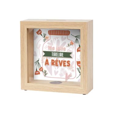 Tirelire déco Ma jolie tirelire à rêves avec fleurs et cœurs | jourdefete.com