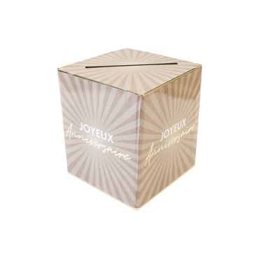 Tirelire Joyeux Anniversaire en carton avec ouverture pour collecte de contributions | jourdefete.com Tirelire Joyeux Anniversaire en carton avec ouverture pour collecte de contributions | jourdefete.com
