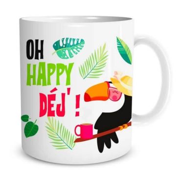 Mug Toucan - Oh Happy Déj | jourdefete.com Mug Toucan - Oh Happy Déj | jourdefete.com