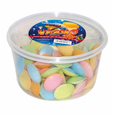 Tubo Soucoupes 130g, bonbons acidulés | jourdefete.com Tubo Soucoupes 130g, bonbons acidulés | jourdefete.com