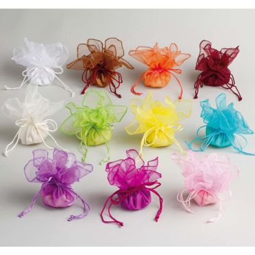 Tulle "Clara" pour dragées - Coloris au choix Tulle "Clara" pour dragées - Coloris au choix