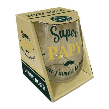 Un verre rond pour votre super papy | jourdefete.com Un verre rond pour votre super papy | jourdefete.com