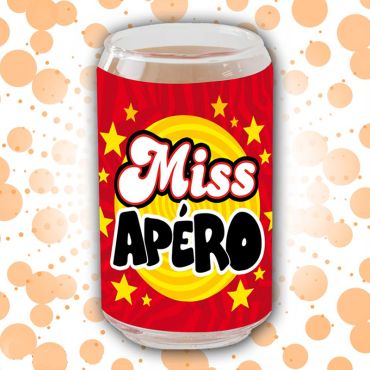 Verre Canette "Miss Apéro" Verre Canette "Miss Apéro"