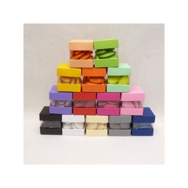 10 Boîtes à Dragées Cube "Vitamine" Transparente et Couleur - Coloris au choix 10 Boîtes à Dragées Cube "Vitamine" Transparente et Couleur - Coloris au choix