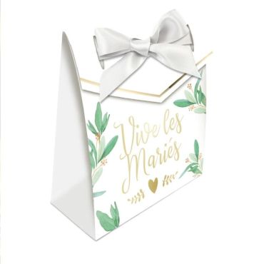 Pack de 6 boites à dragées "Vive les mariés" | jourdefete.com Pack de 6 boites à dragées "Vive les mariés" | jourdefete.com
